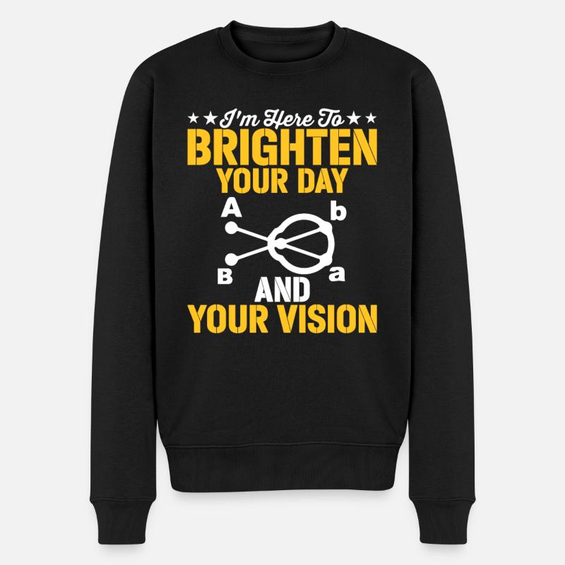 Augenarzt Erhellen Sie Ihre Sicht Optometrist - Männer Premium Bio Pullover - Schwarz