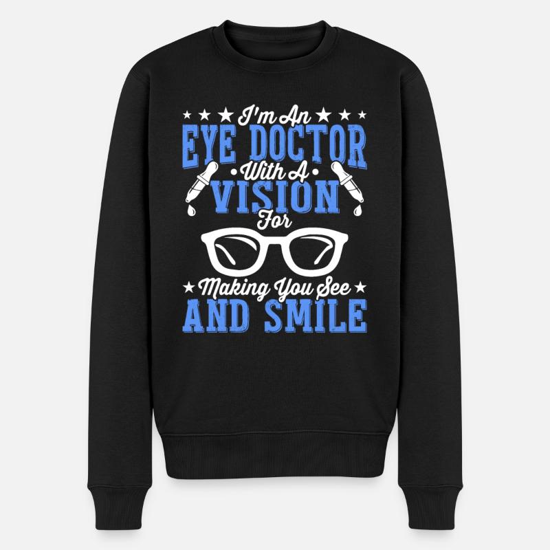 Ophtalmologiste Ophtalmologiste Opticien - Pull Premium bio Homme - noir