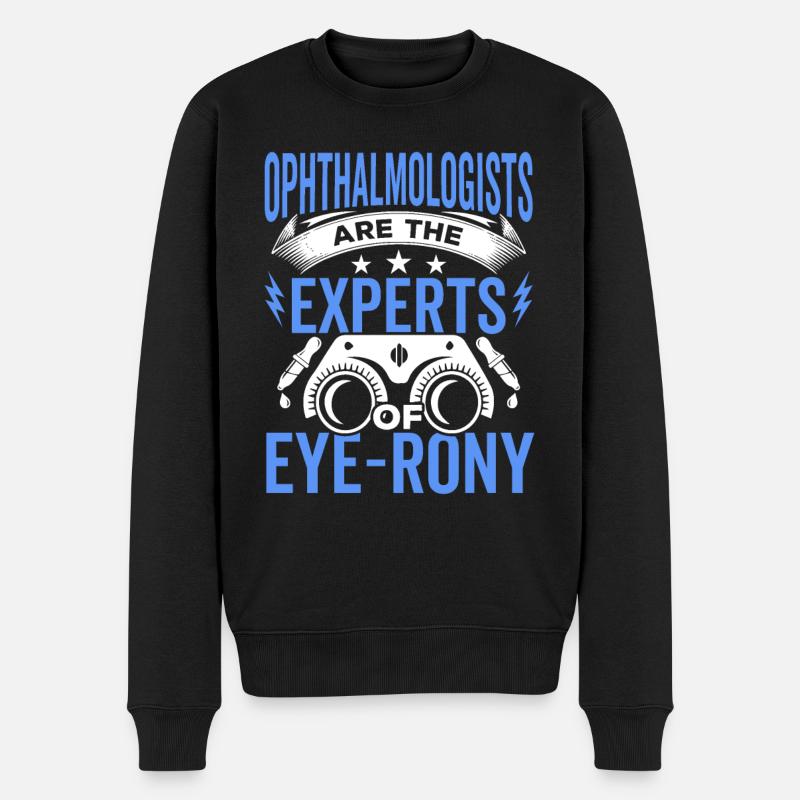 Ophtalmologiste Experts de l’ophtalmologiste optométriste - Pull Premium bio Homme - noir