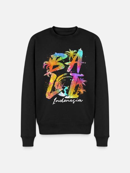 Bali Indonesia Souvenir Holiday - Men's Premium Organic Jumper - black
