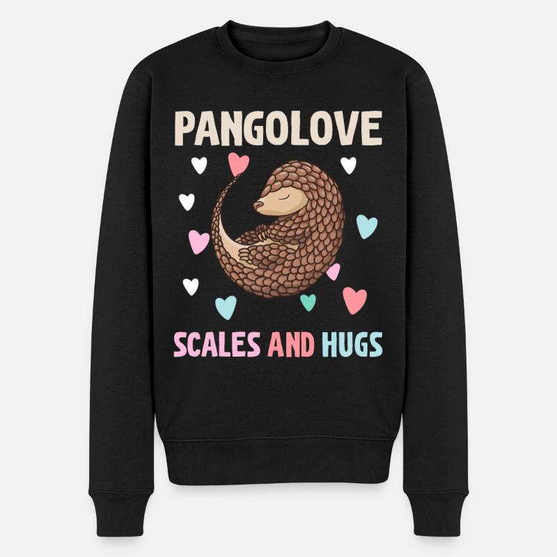 Pangolins et pangolins de pangolins - Pull Premium bio Homme - noir