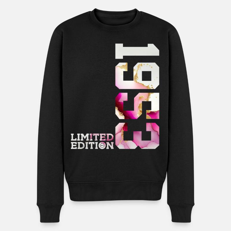 73. GEBURTSTAG 73 JAHRE LIMITED EDITION 1953 - Männer Premium Bio Pullover - Schwarz