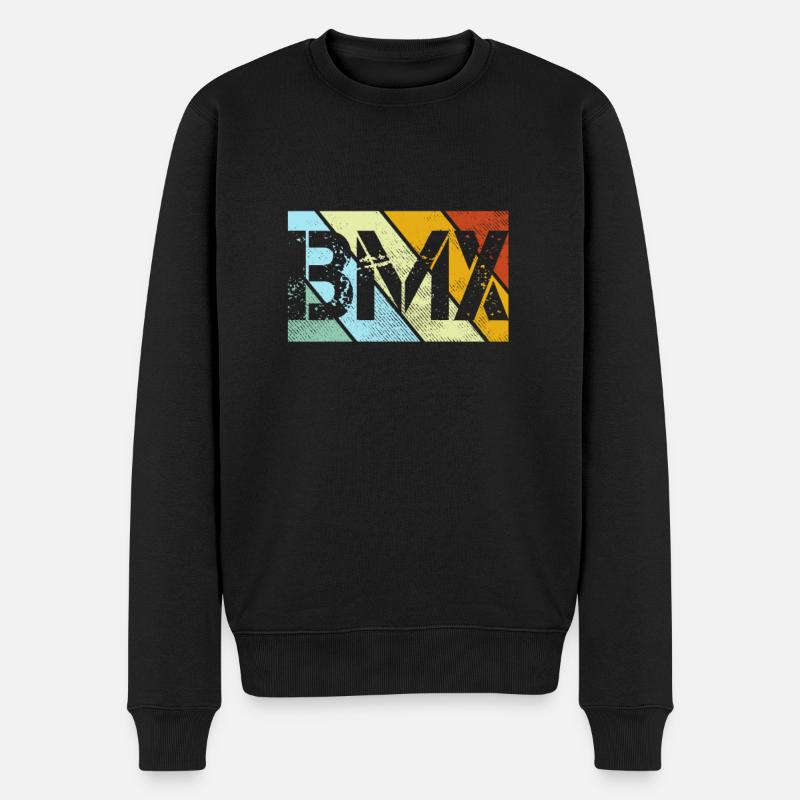BMX Rétro - Pull Premium bio Homme - noir