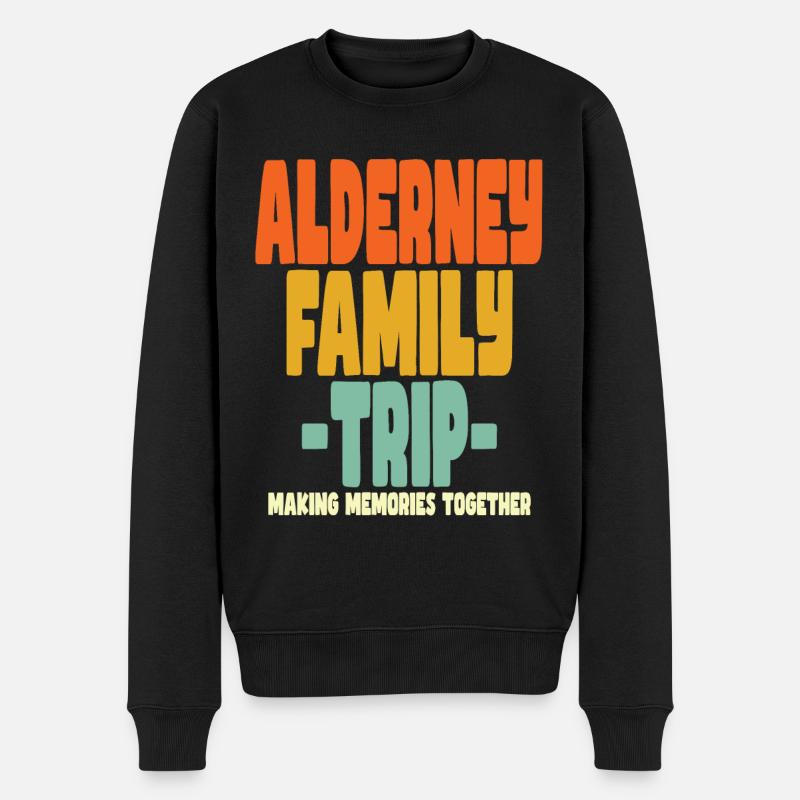 Vacances en famille à Aurigny - Pull Premium bio Homme - noir