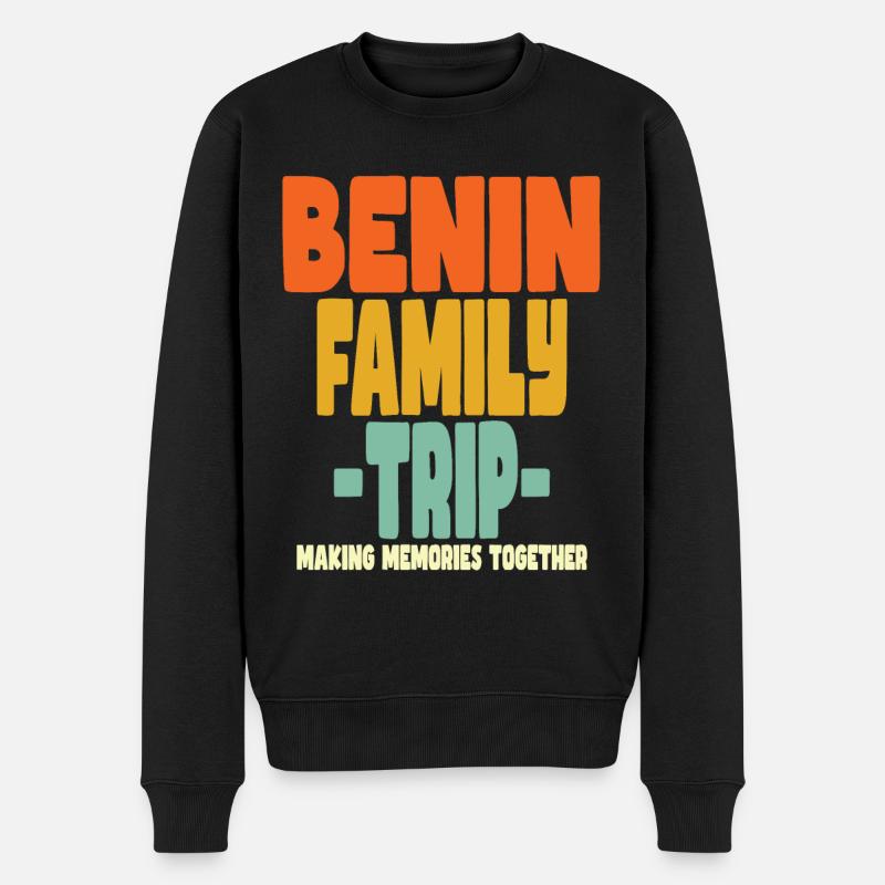 Benin Family Trip Urlaub - Männer Premium Bio Pullover - Schwarz