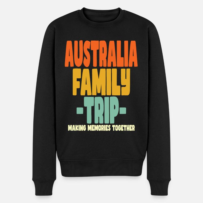 Vacances en famille en Australie - Pull Premium bio Homme - noir