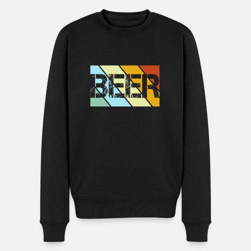 Bière Rétro - Pull Premium bio Homme - noir