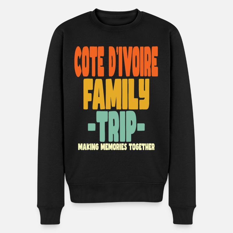 Côte d’Ivoire Vacances en Famille - Pull Premium bio Homme - noir