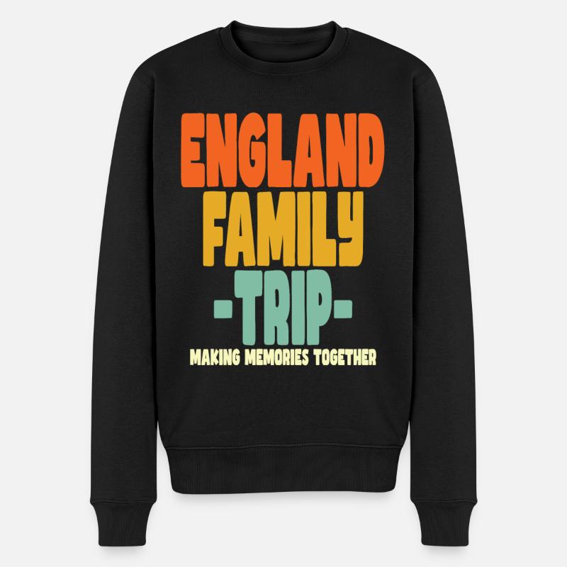 Angleterre Vacances en famille - Pull Premium bio Homme - noir