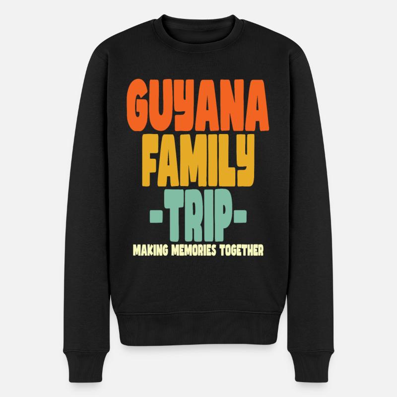 Vacances en famille en Guyane - Pull Premium bio Homme - noir