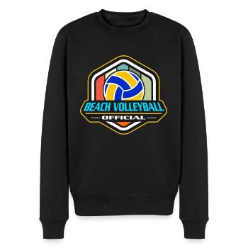 Beach Volleyball Official Volleyball Set Beachball - Männer Premium Bio Pullover - Schwarz - Vorne - Nico (187cm)
