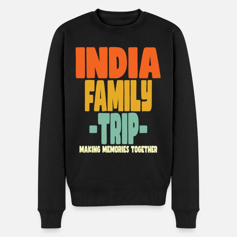 Vacances en famille en Inde - Pull Premium bio Homme - noir