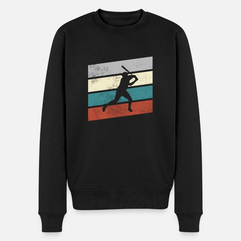 Baseball Rétro - Pull Premium bio Homme - noir