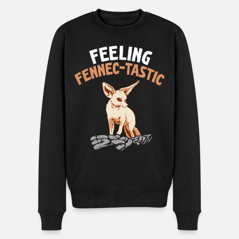Fennek-schmeckender Fennek-fuchs-besitzer - Männer Premium Bio Pullover - Schwarz