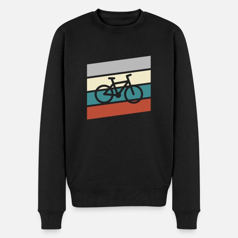 Vélo Rétro - Pull Premium bio Homme - noir