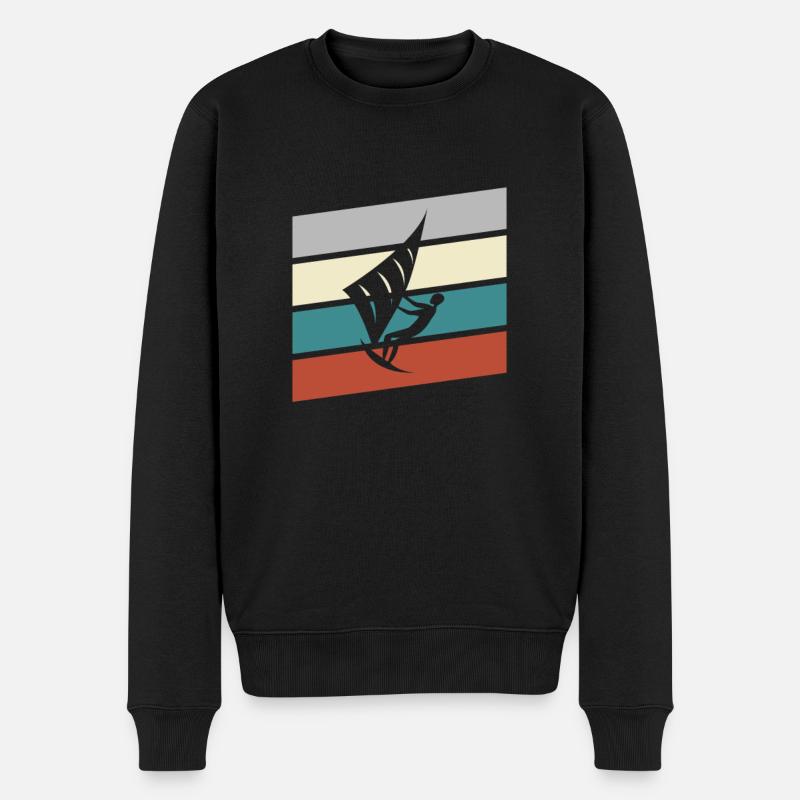 Cerf-volant rétro - Pull Premium bio Homme - noir