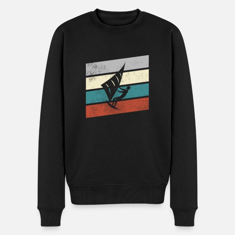Cerf-volant rétro - Pull Premium bio Homme - noir