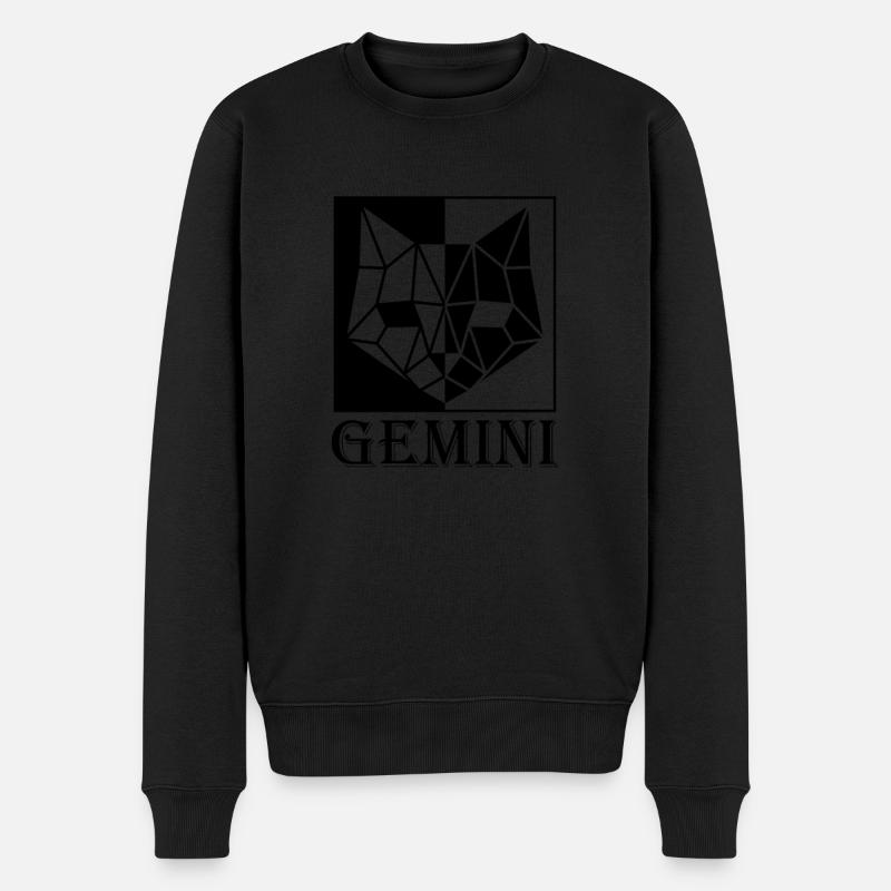 Gémeaux - Pull Premium bio Homme - noir