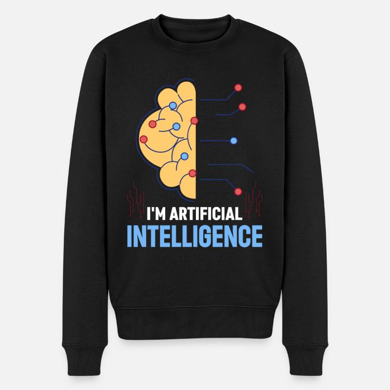I'm Artificial Intelligence - Männer Premium Bio Pullover - Schwarz