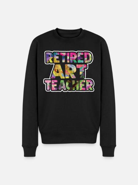 Art Teacher Retired Art Teacher - Men's Premium Organic Jumper - black