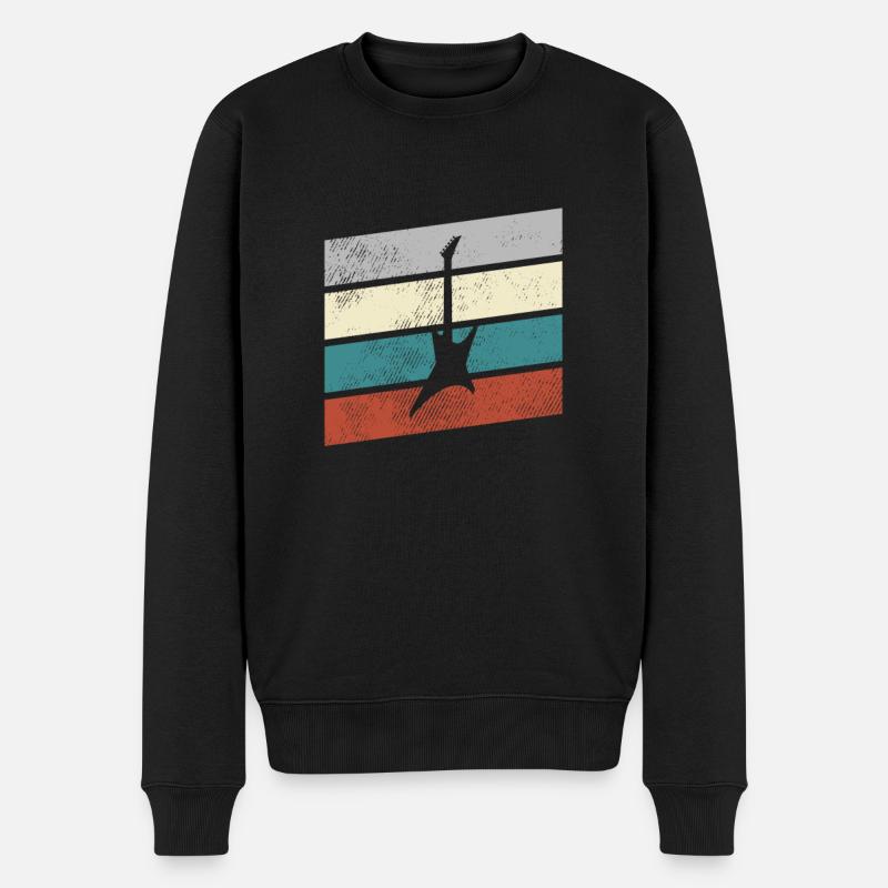EGitarre Rétro - Pull Premium bio Homme - noir