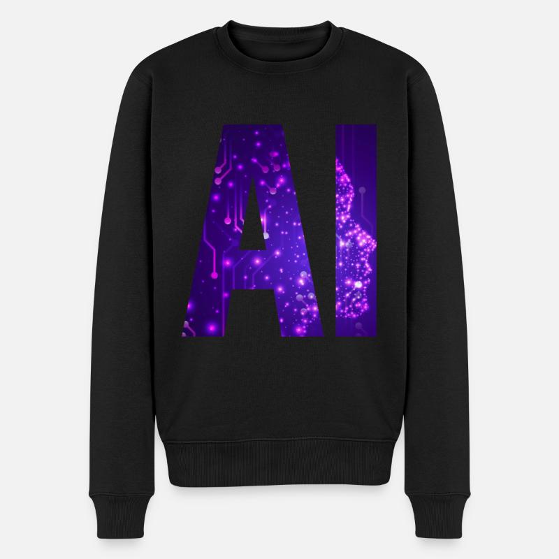 IA Intelligence artificielle - Pull Premium bio Homme - noir