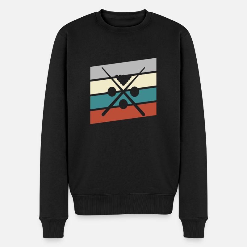 Billard Rétro - Pull Premium bio Homme - noir