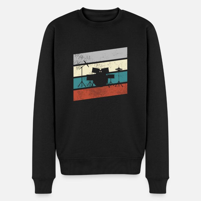 Batterie Rétro - Pull Premium bio Homme - noir