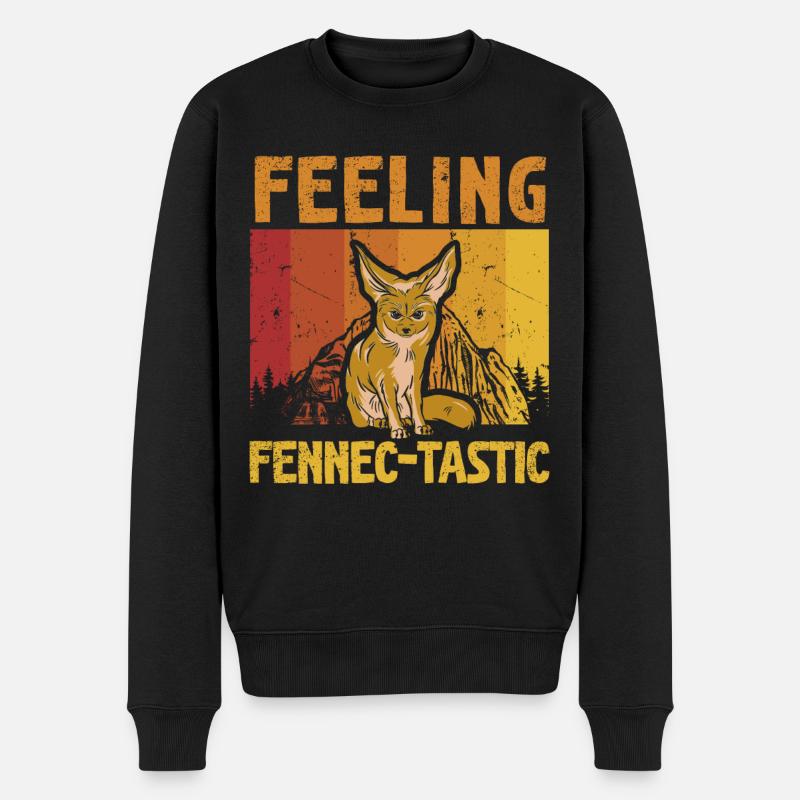 Fennek-tastic feel Fennek Fox Propriétaire - Pull Premium bio Homme - noir