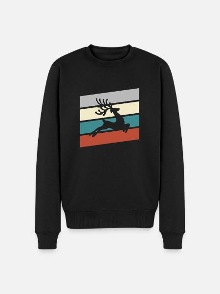 Moose Retro - Pull Premium bio Homme - noir
