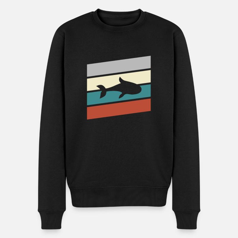 Poisson Rétro - Pull Premium bio Homme - noir