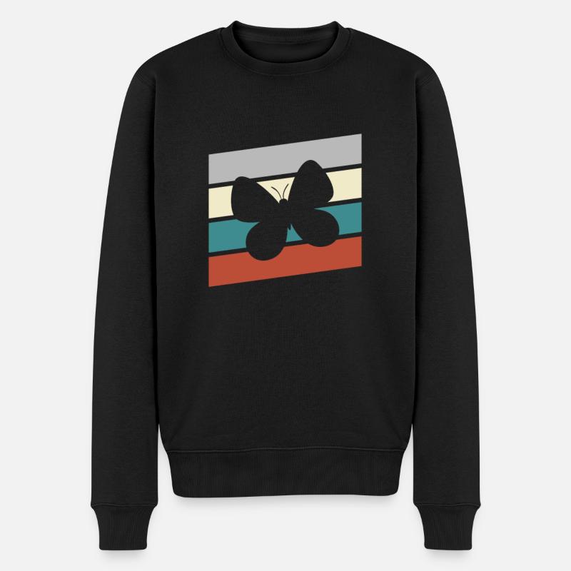 Papillon Rétro - Pull Premium bio Homme - noir