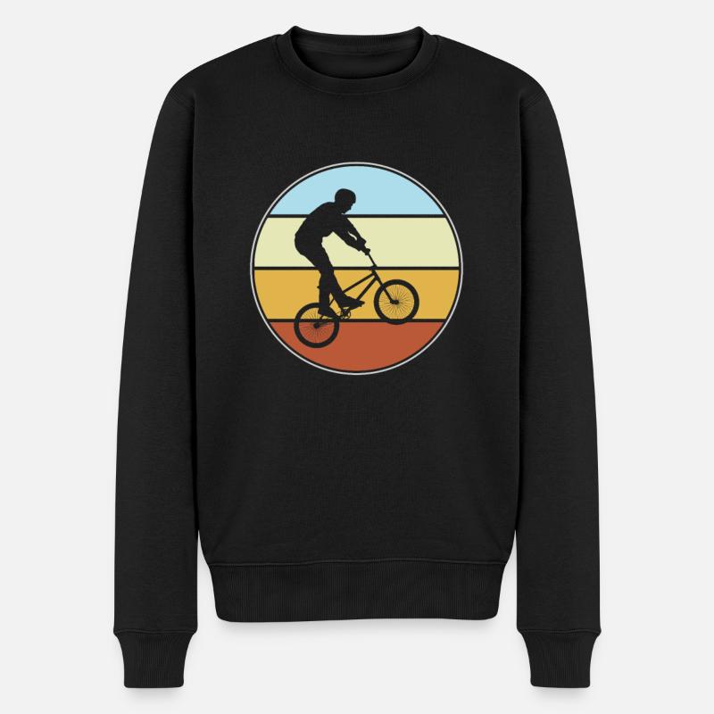 bmx retro - Männer Premium Bio Pullover - Schwarz