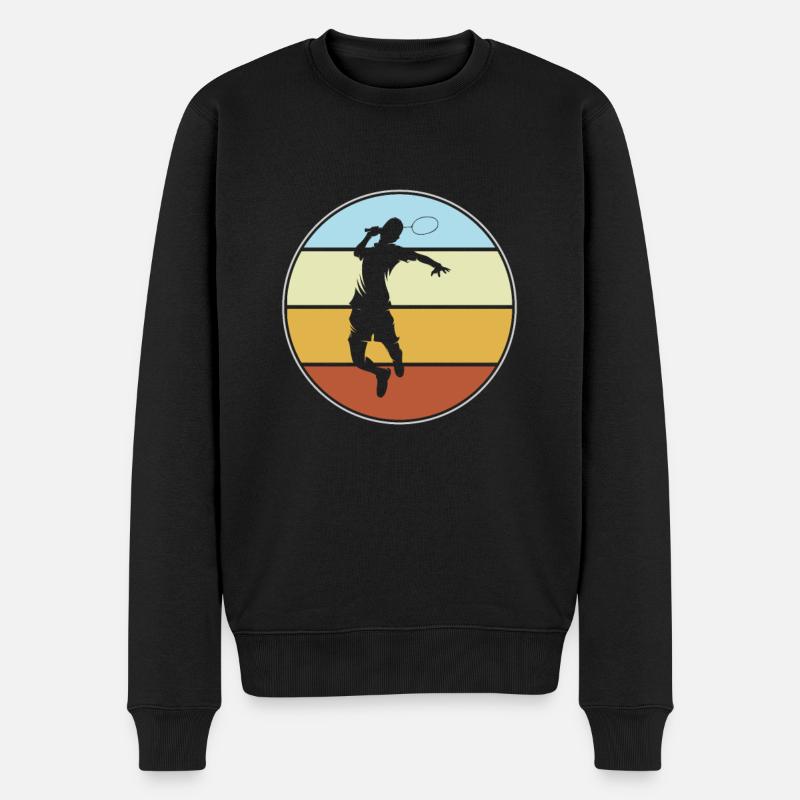 Tennis Rétro - Pull Premium bio Homme - noir