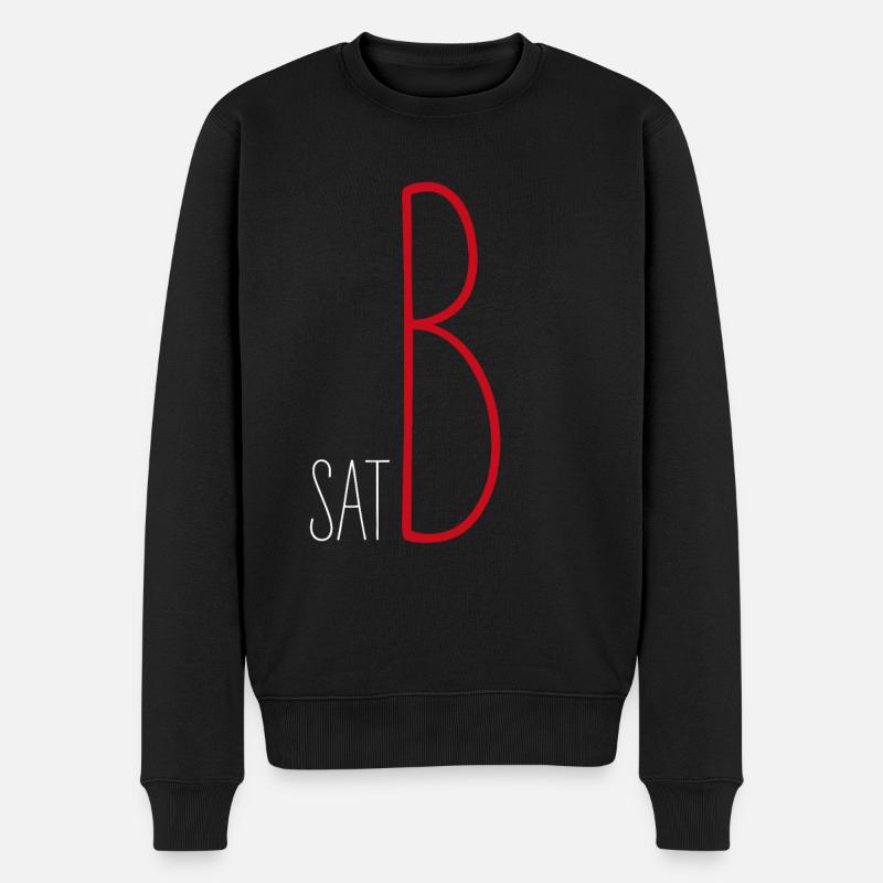 SATB Bass Sänger Musiker Chor Musikschule Musik - Männer Premium Bio Pullover - Schwarz