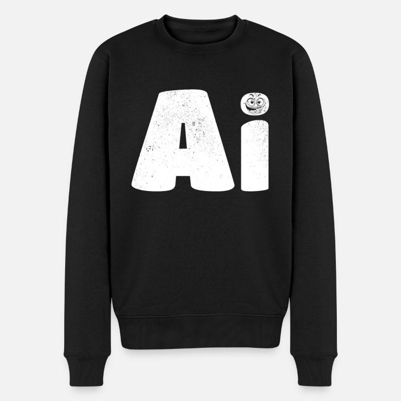 AI Artificial Intelligence & AI Robotics - Männer Premium Bio Pullover - Schwarz