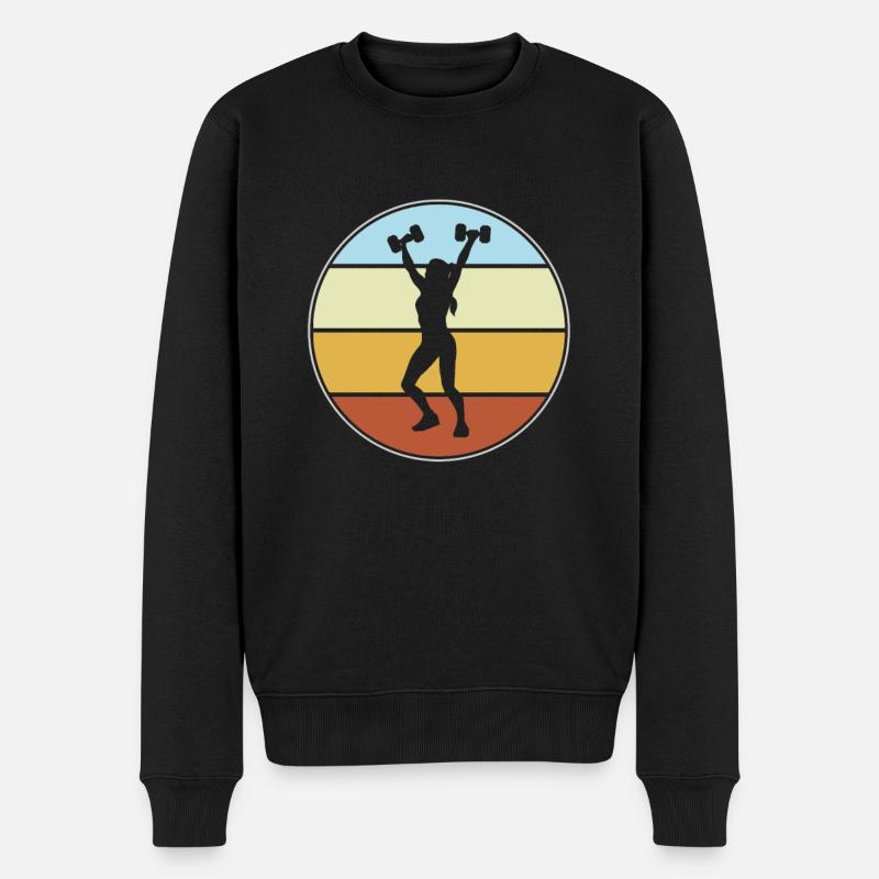 Fitness Rétro - Pull Premium bio Homme - noir