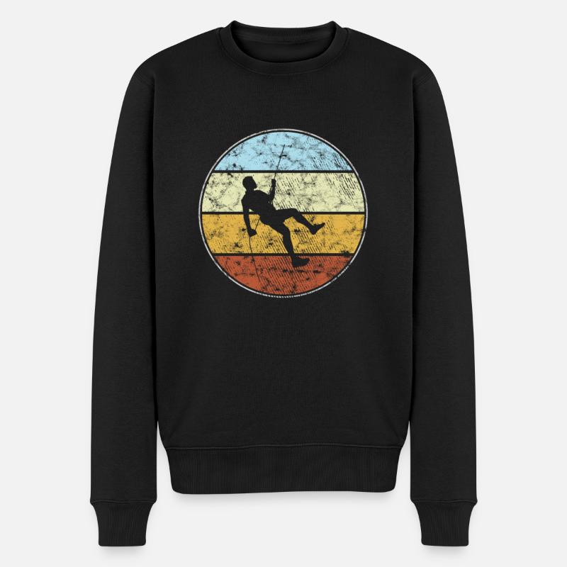 Escalade Rétro - Pull Premium bio Homme - noir