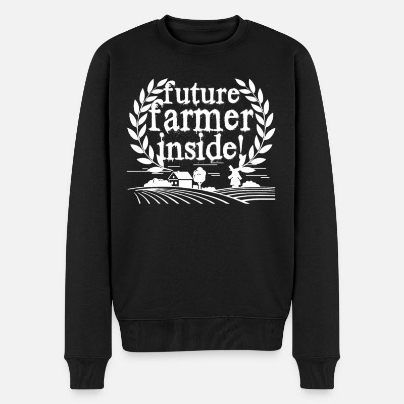 Farmer Future Farmer Inside - Men's Premium Organic Jumper - black