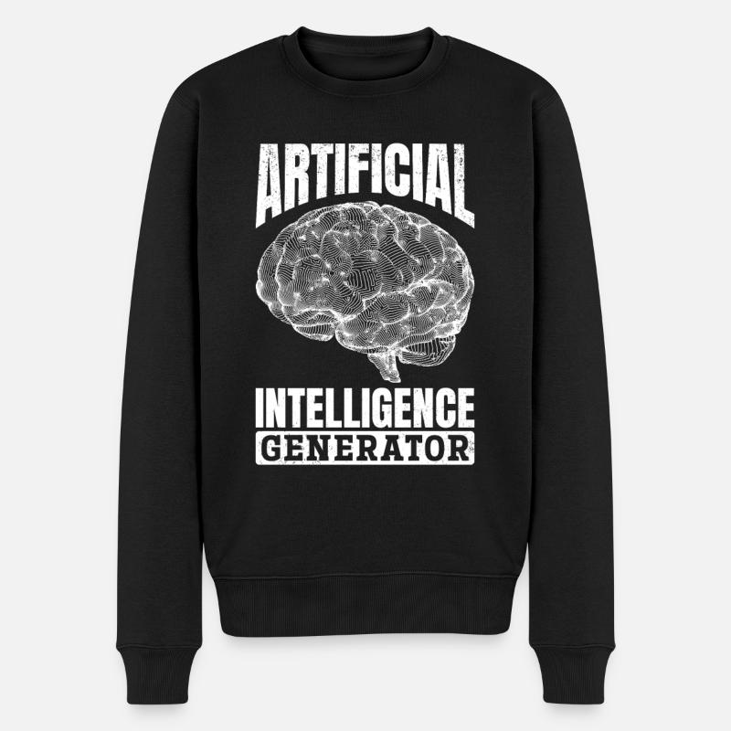Artificial Intelligence Generator - Men's Premium Organic Jumper - black
