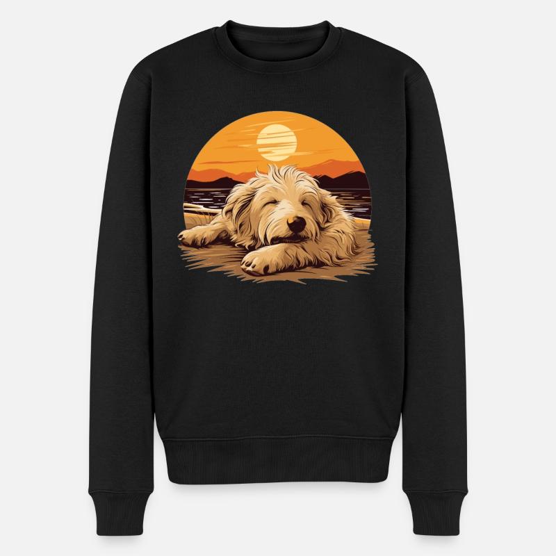 Maremmen Abruzzen Schäferhund Maremmano Abruzzese - Männer Premium Bio Pullover - Schwarz