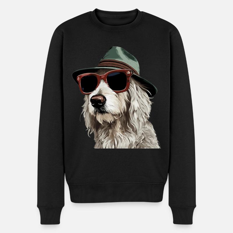 Maremmano Abruzzese Berger allemand - Pull Premium bio Homme - noir