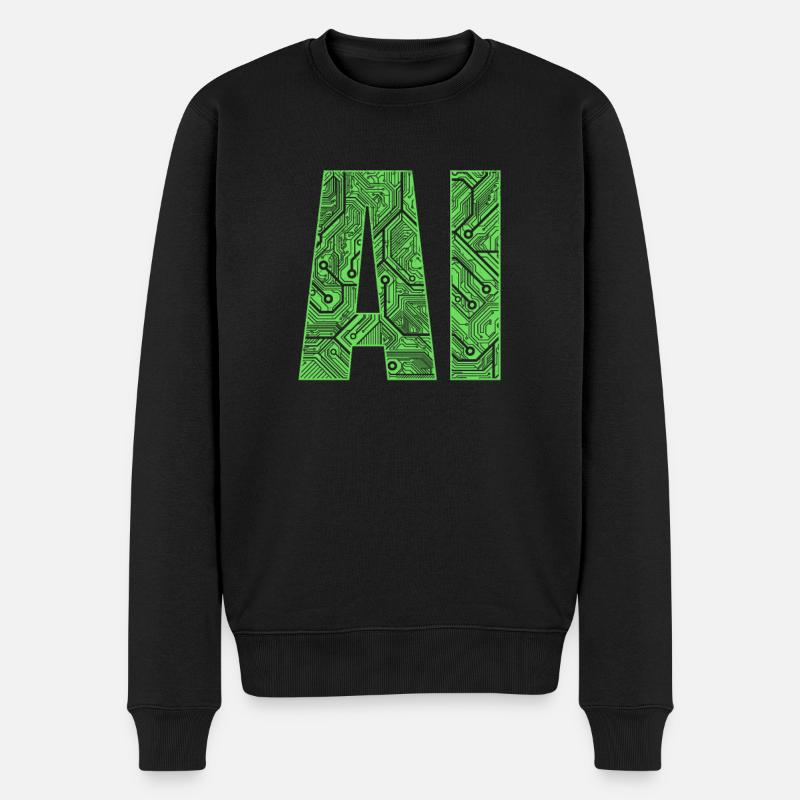 Ai Artificial Intelligence - Männer Premium Bio Pullover - Schwarz