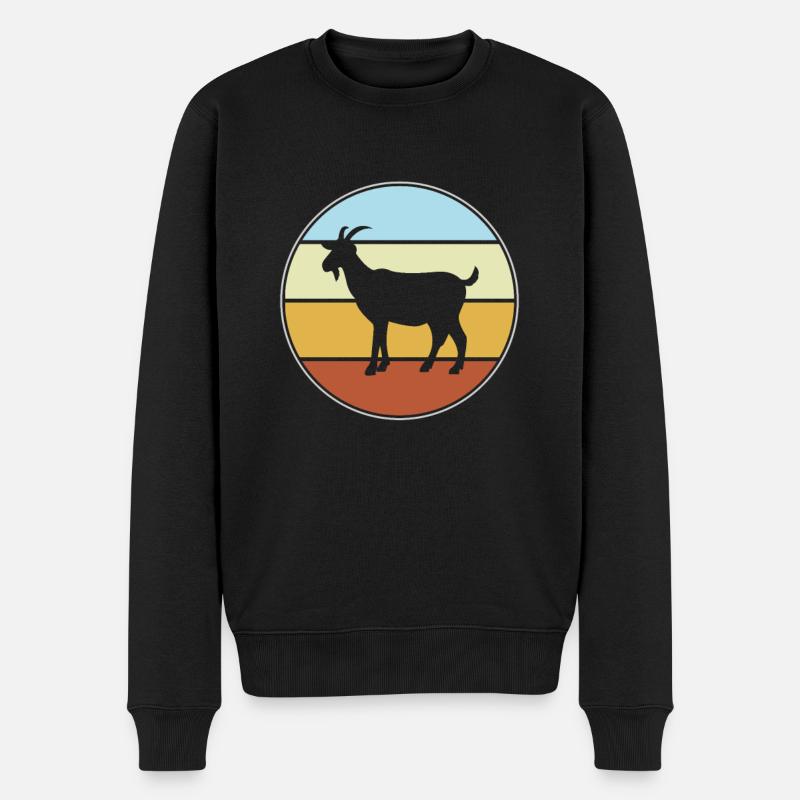 Chèvre Rétro - Pull Premium bio Homme - noir