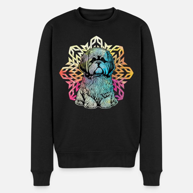 Shih Tzu - Pull Premium bio Homme - noir
