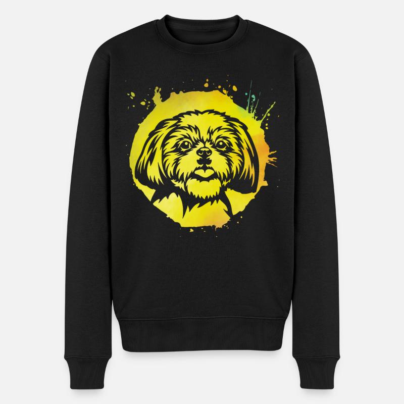 Shih Tzu - Männer Premium Bio Pullover - Schwarz