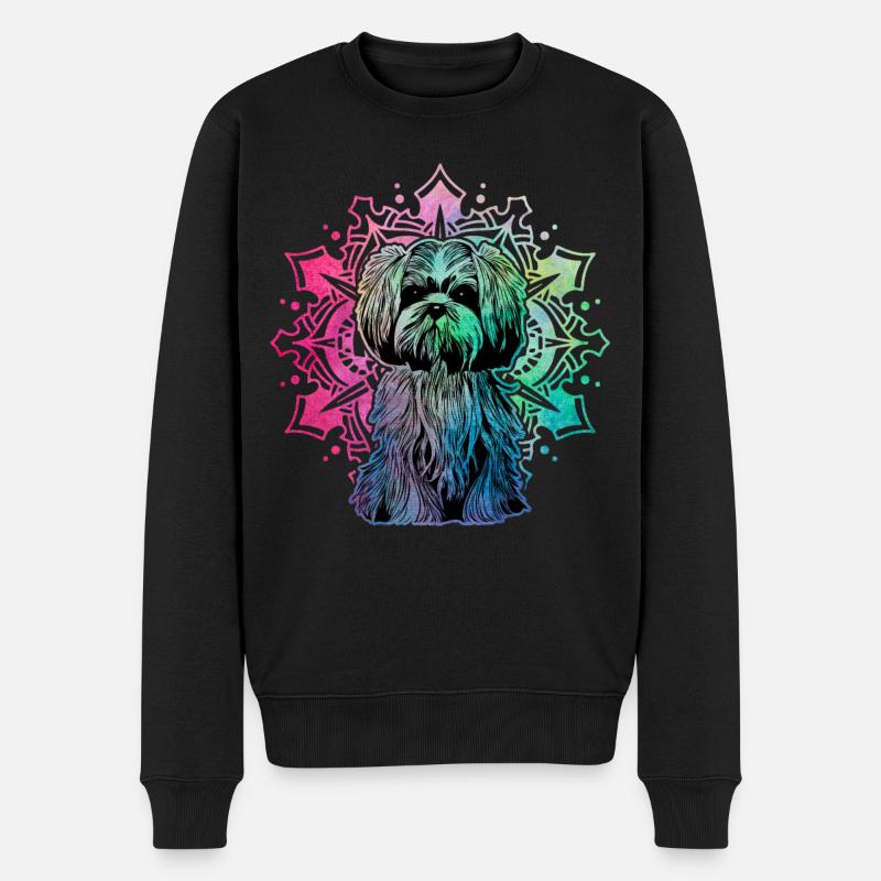 Shih Tzu - Männer Premium Bio Pullover - Schwarz