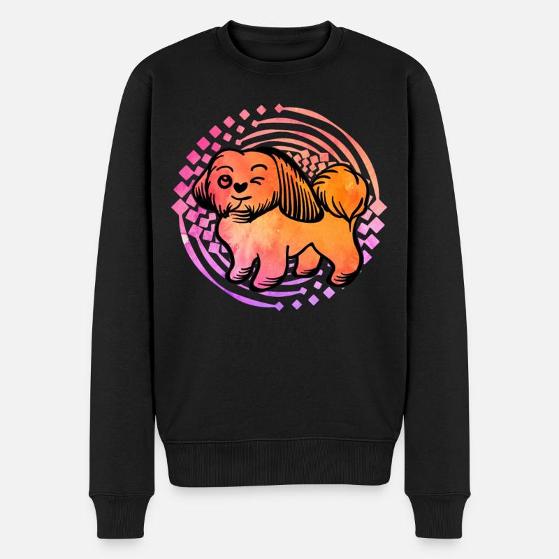 Shih Tzu - Pull Premium bio Homme - noir