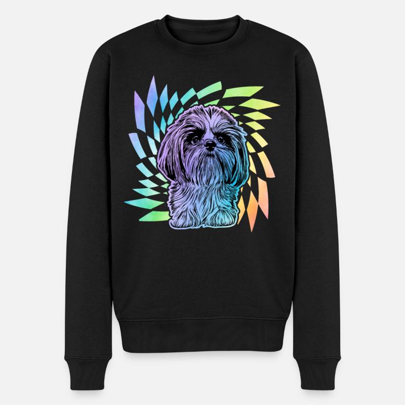 Shih Tzu - Männer Premium Bio Pullover - Schwarz