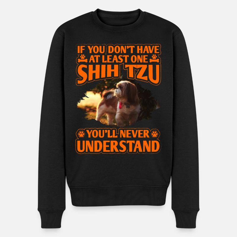 Shih Tzu - Pull Premium bio Homme - noir